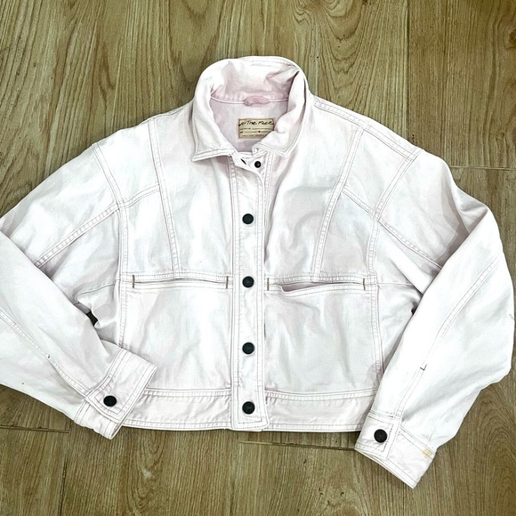 Free People Star Crossed Denim Jean Jacket - Picture 5 of 7